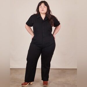 ♠️ Big Bud Press Short Sleeve Jumpsuit - Basic Black